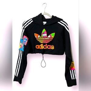 NWT! Adidas x Jeremy Scott cropped hoodie